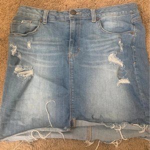 Blue jean skirt